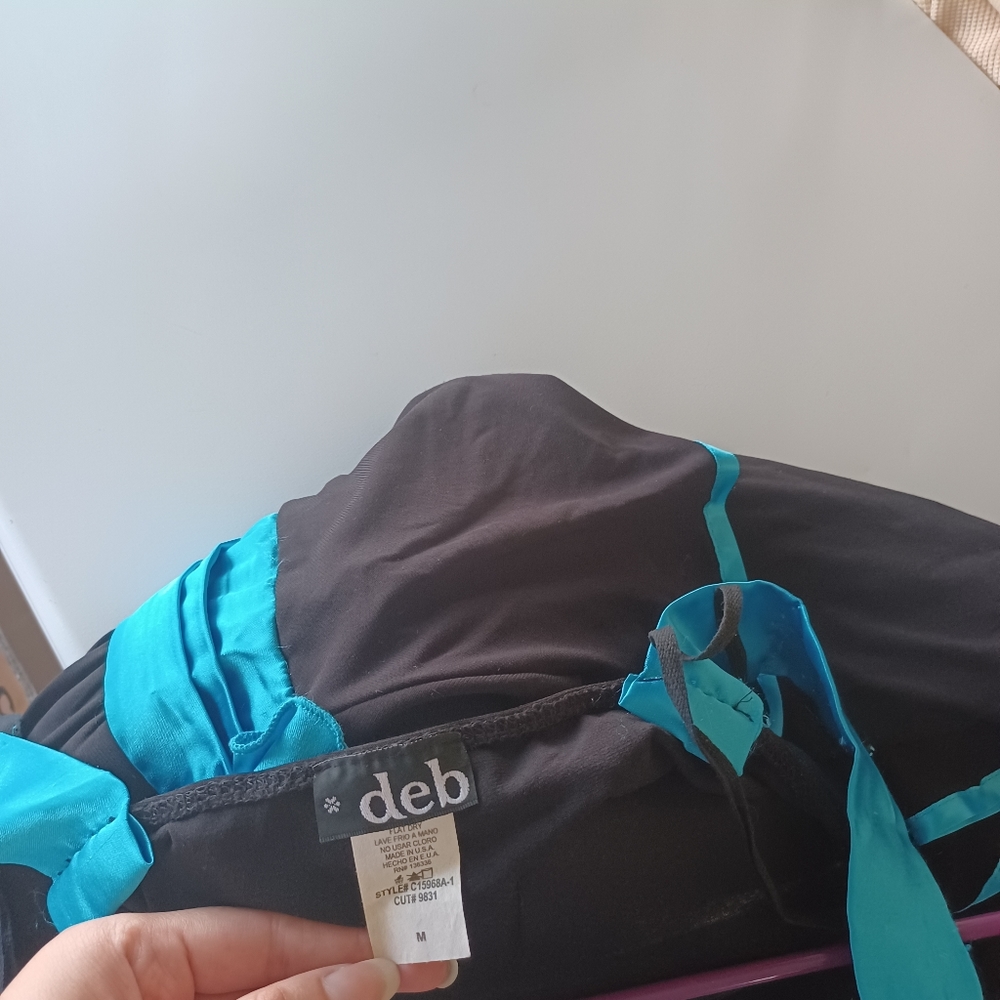 Blue and Black Deb Dress